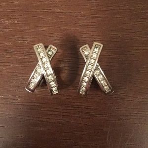 💎SALE💎 ribbon diamond earrings